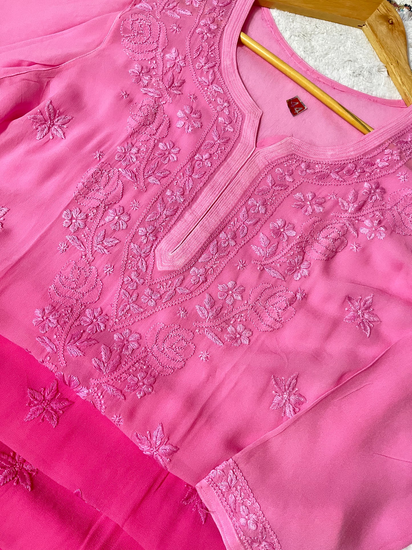 Mahi viscose kurta(pink)