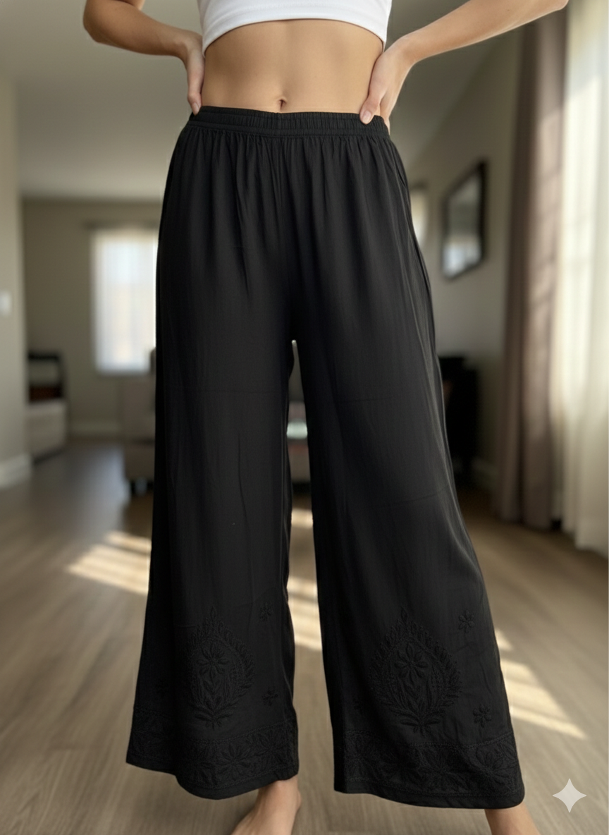 Zara black palazzo pant