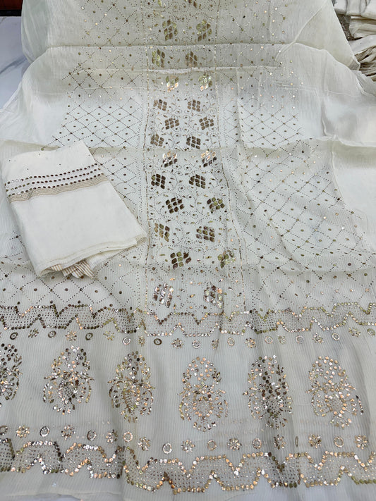 Noor mukaish suit sets