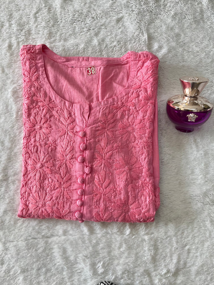 Slub cotton kurta
