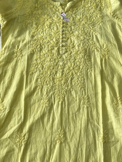 Slub cotton kurta