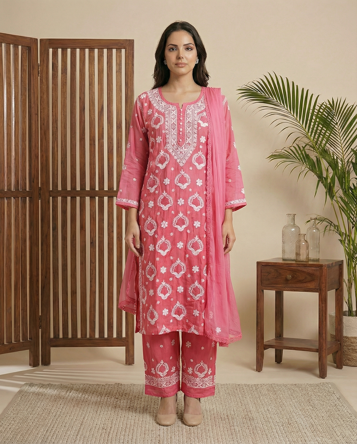 Heer muslin suit set