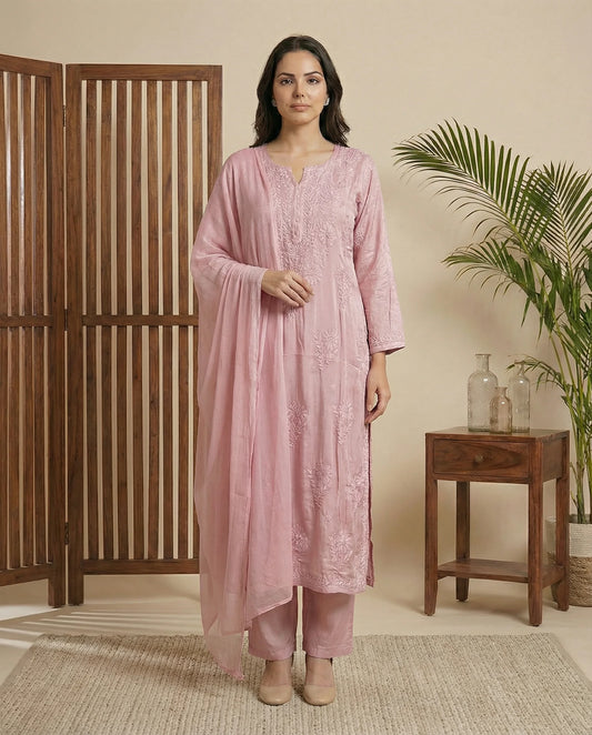 Chinnon suit set (dusky pink)