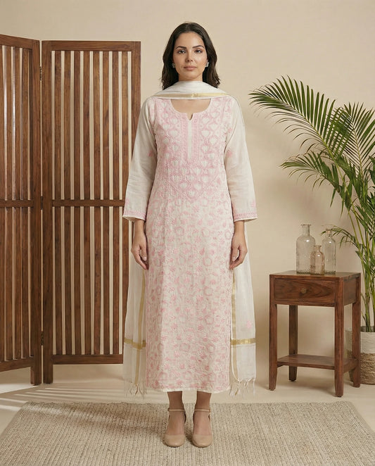 Azba mul suit set (Unstitched)