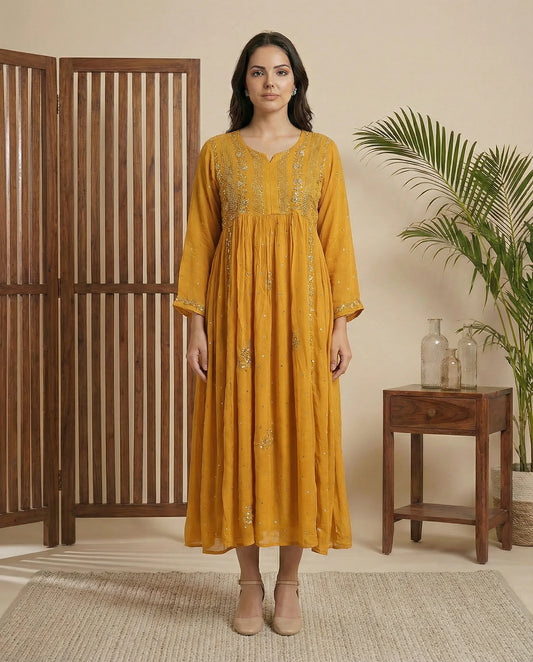 Jannat mukaish suit set