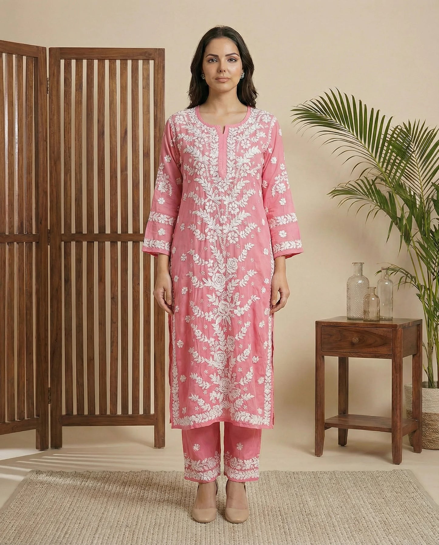 Qainat muslin coord set