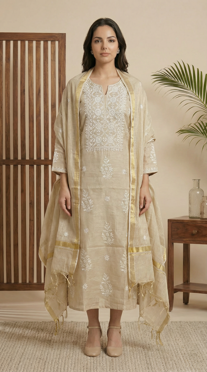 Ziya pure tissue suit set (Unstitched)