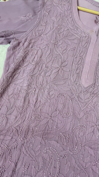 Khwaish viscose kurta mauve