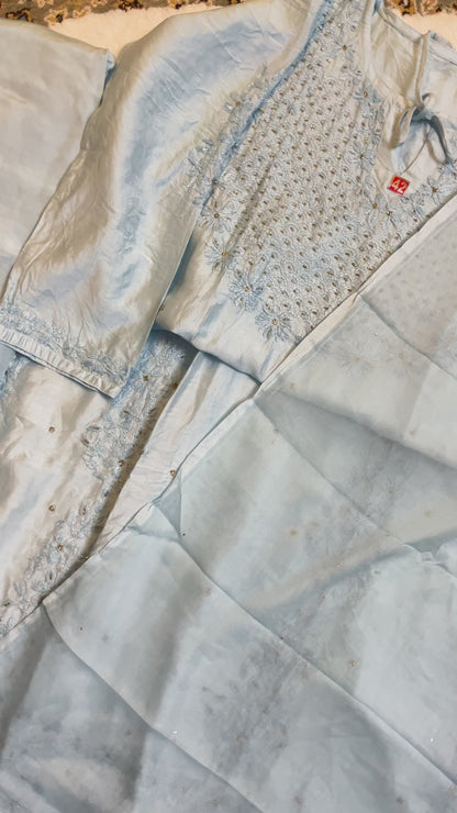 Sama silk suit set
