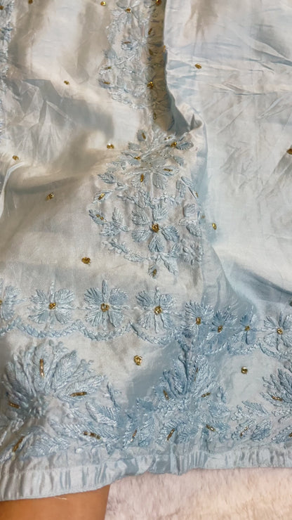 Sama silk suit set